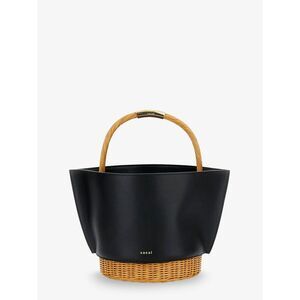 Sacai Women Leather Crossbody Bag With Logo On The Front